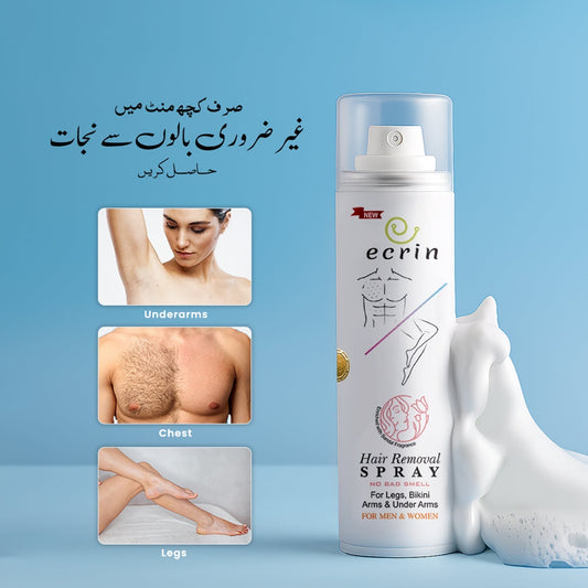 New Ecrin Hair Removal Foaming Spray - Advance Formula with Refreshing Fragrance (200ml)