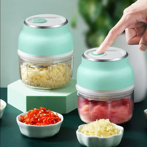 KitchenSwift Portable Mini Chopper || One-Touch Precision Cutting