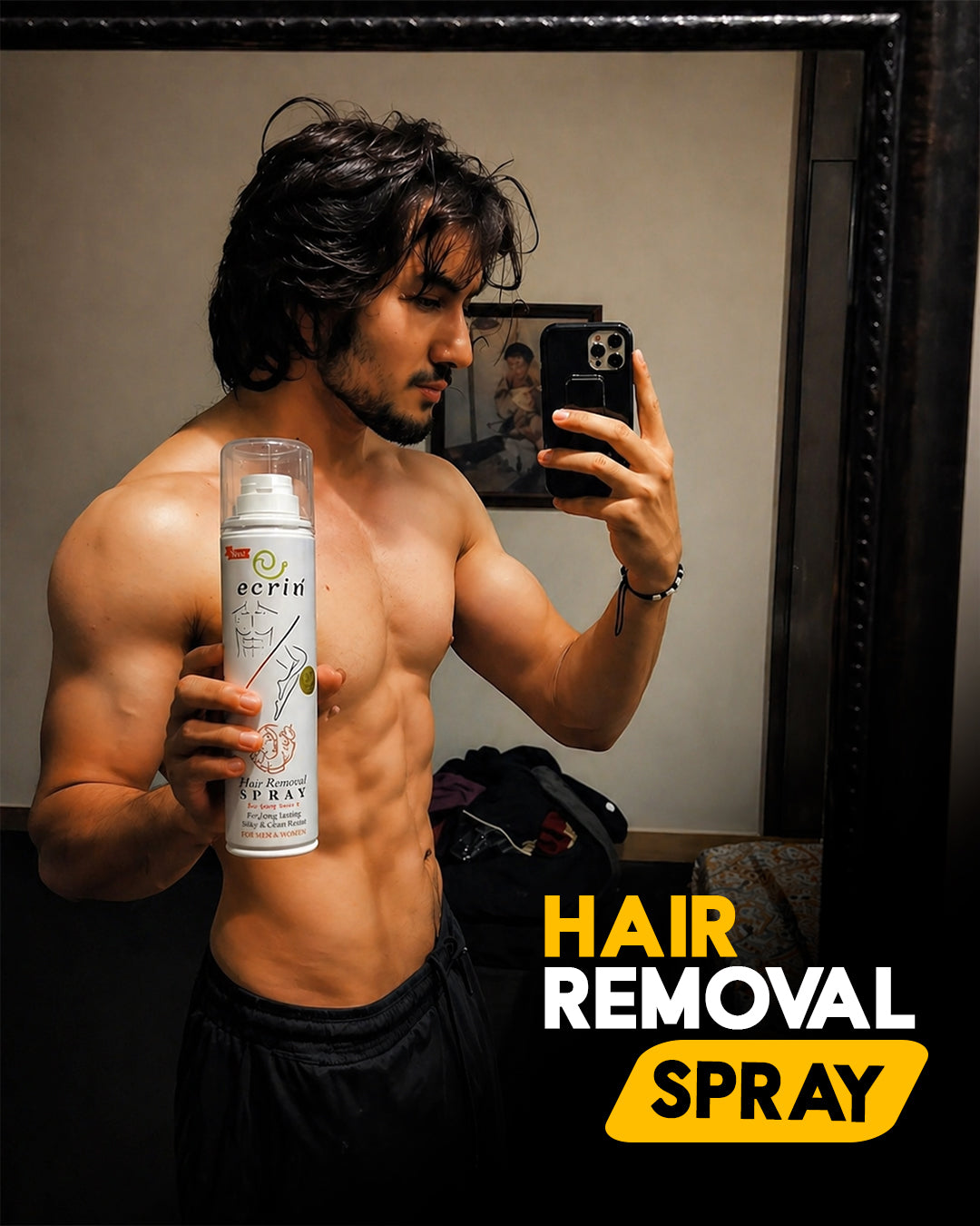 New Ecrin Hair Removal Foaming Spray - Advance Formula with Refreshing Fragrance (200ml)