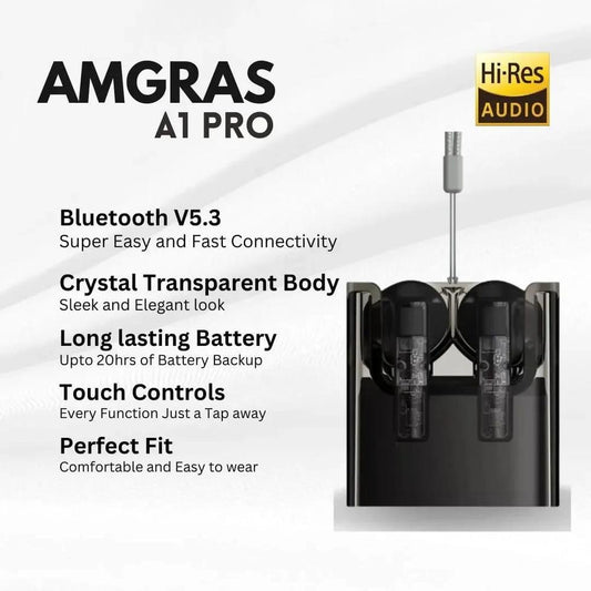 Amgras Future A1 pro Tws Wireless Earbuds Black