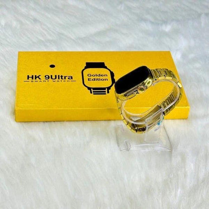 HK-9 Ultra Smart Watch - Golden Edition