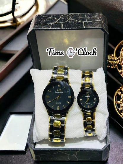 Two Tone Couples Watch