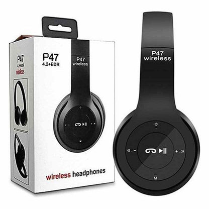 Wireless Stereo Gaming Headphones Black