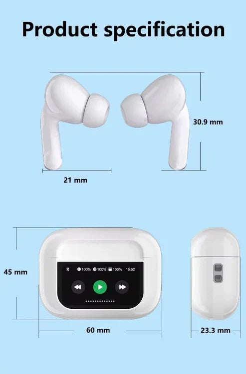 LED Display Earbuds Touch Control Airpods