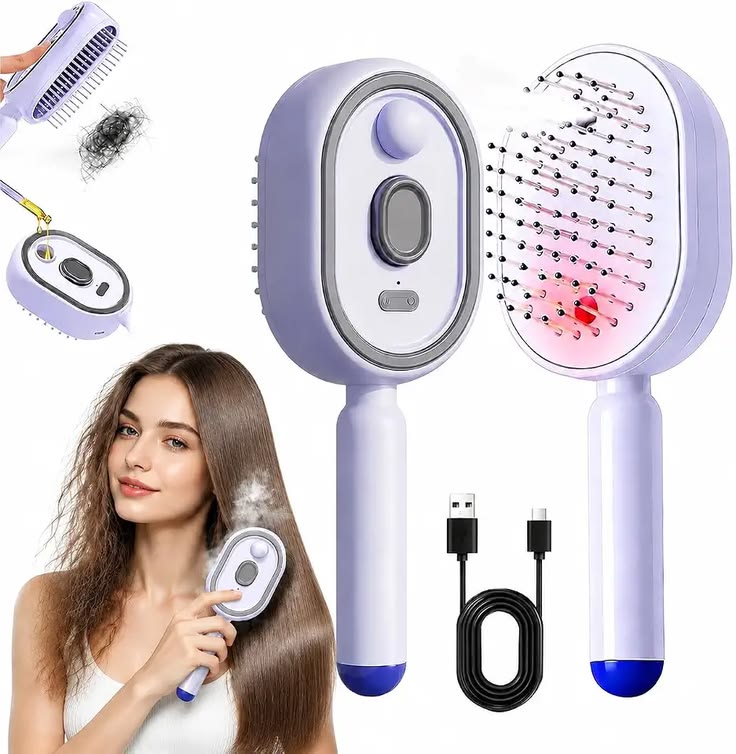 Electric Spray Retractable Air Cushion Comb